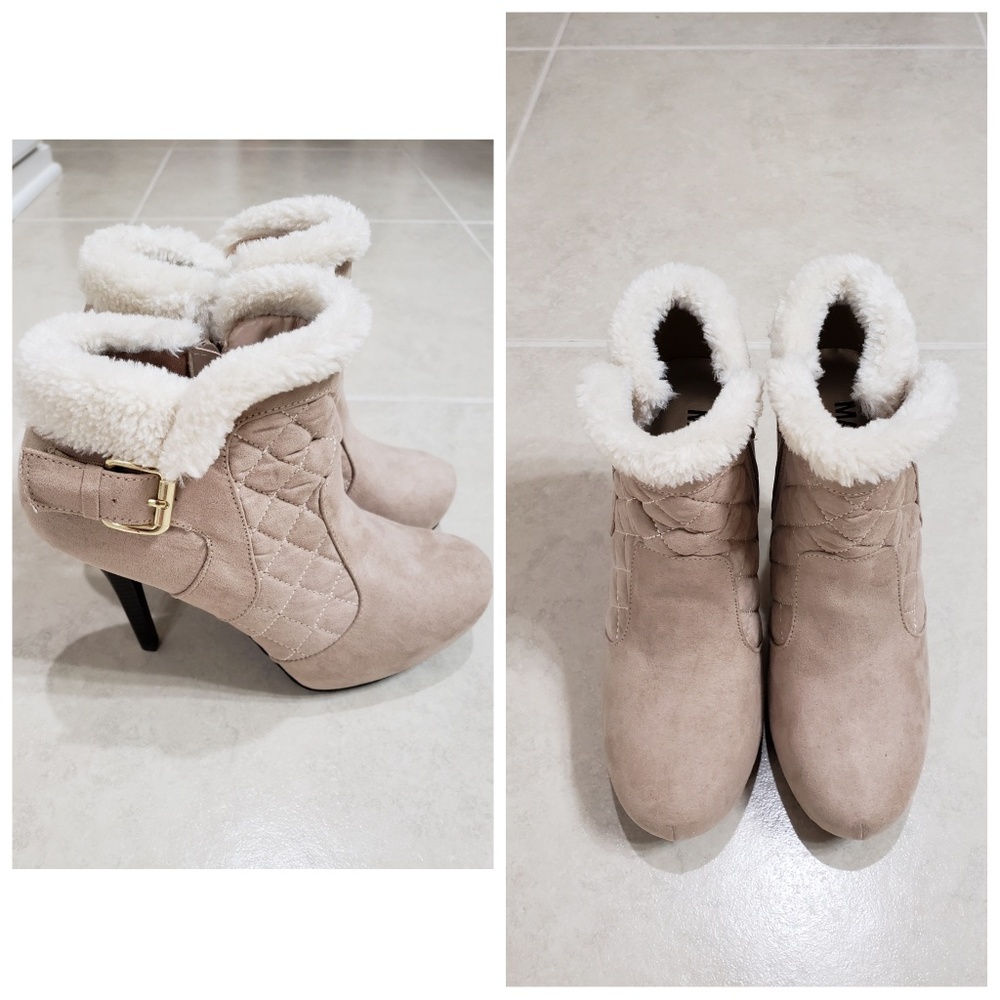 Fall/winter suede booties